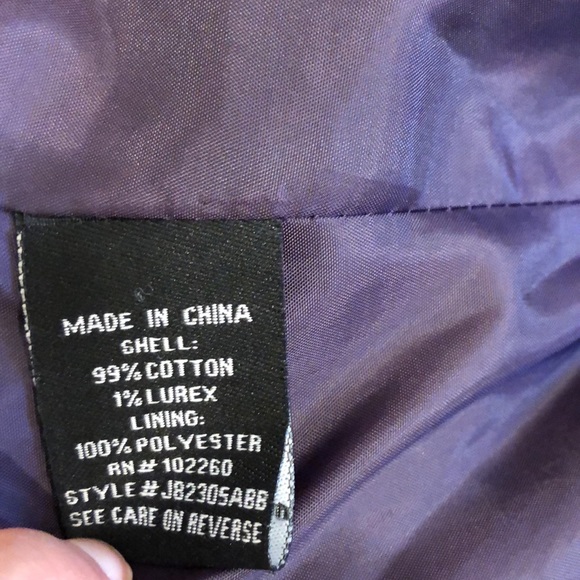 Purple Button Up Work Jacket - Picture 9 of 9